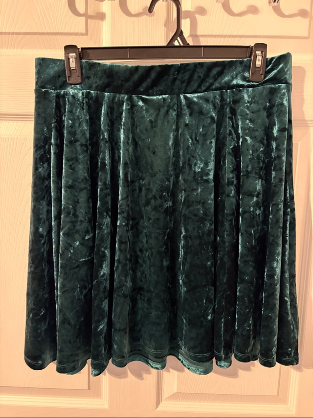 torrid Deep Green Velvet Circle Skirt